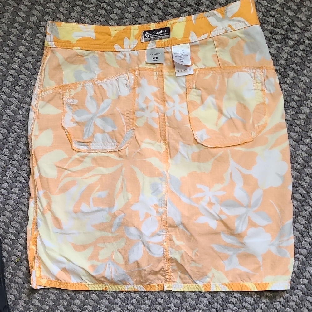 Columbia Orange and Yellow Patterned‎ Skirt - Picture 11 of 14